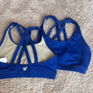 Varsity spirit strappy back sports bras